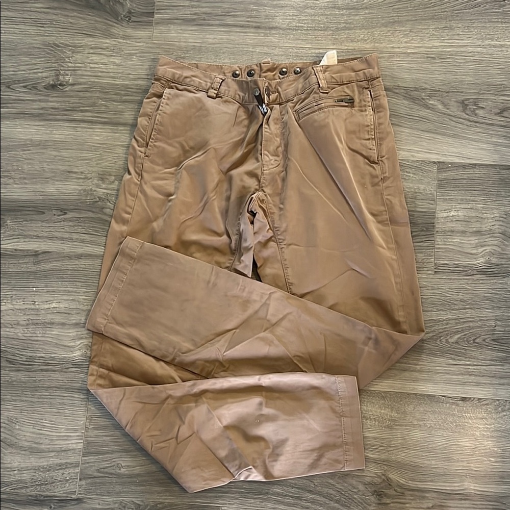 Zara man sports moda Tan Chinos Straight-Leg Cotton